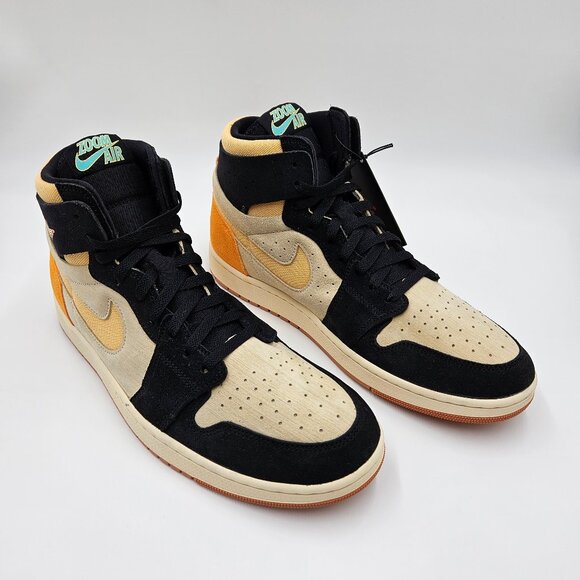 Nike Air Jordan 1 Zoom CMFT 2 Men’s Shoes Muslin Vivid Orange DV1307-100 - Picture 3 of 11